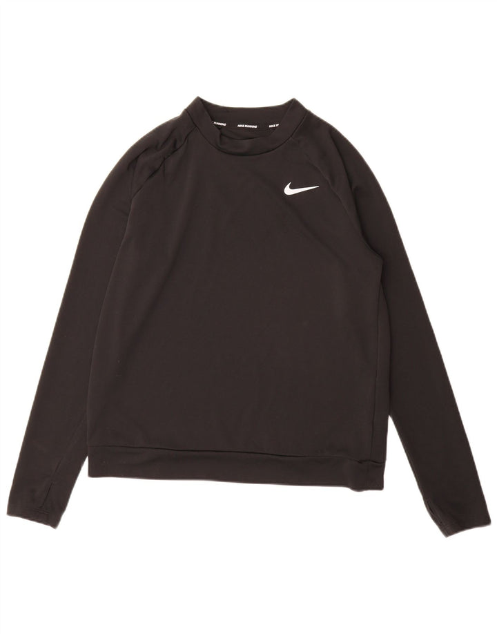 Nike Herre Dri Fit Top Langærmet Lille Sort Polyester