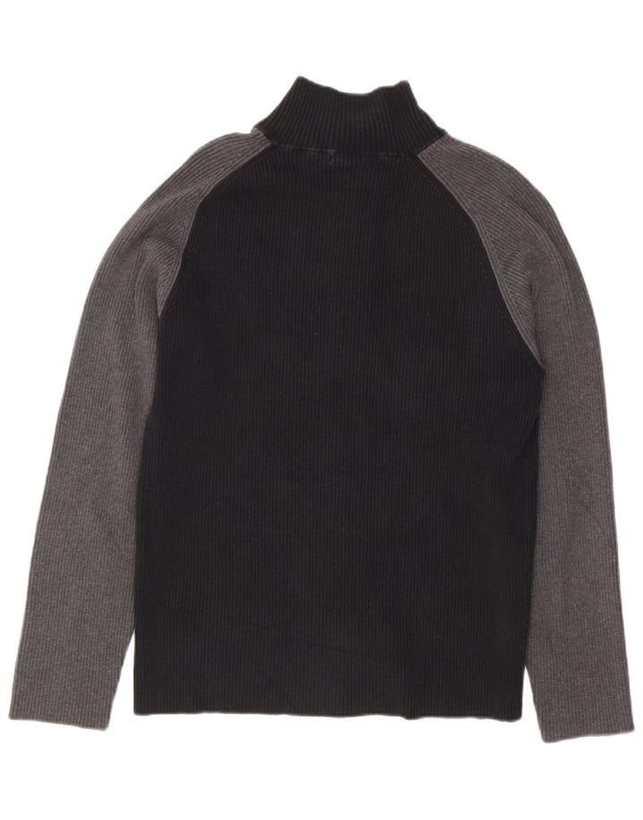 Gap Herre Cardigan Sweater Stor Sort Colourblock Bomuld