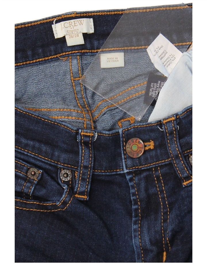 J. Crew Dame Stretch Skinny Jeans W26 L28 Marineblå Bomuld