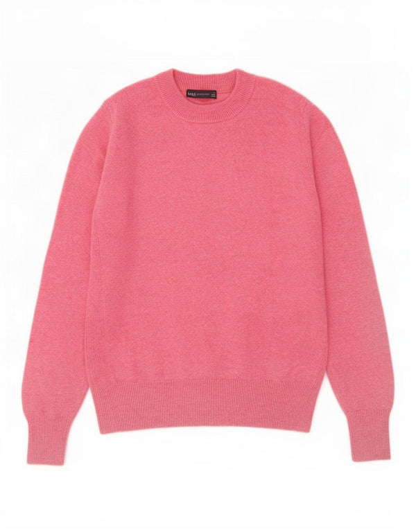 Marks & Spencer Dame sweater med rund hals DK 12 Medium Pink