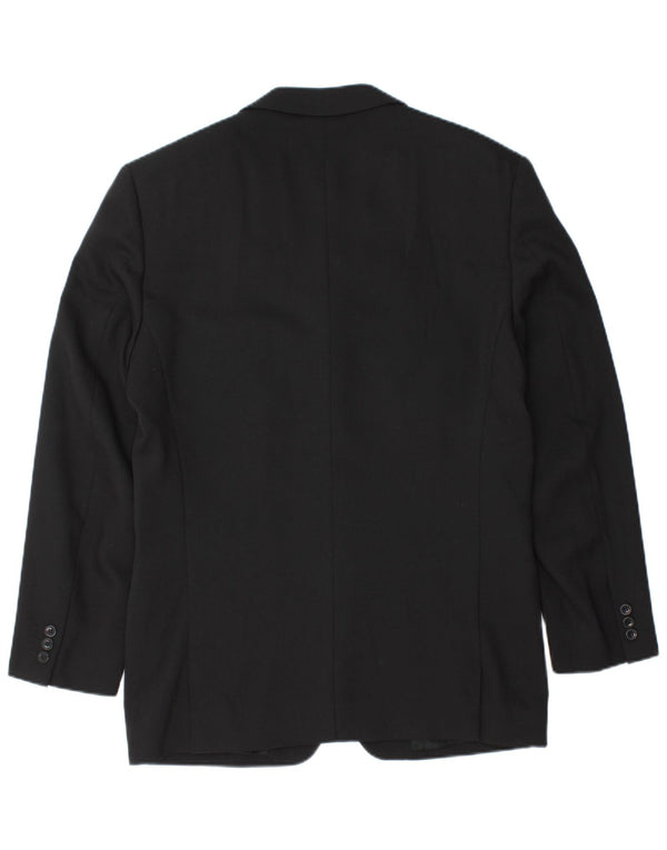 Versace Herre 3-knaps blazerjakke IT 48 Medium Sort Uld