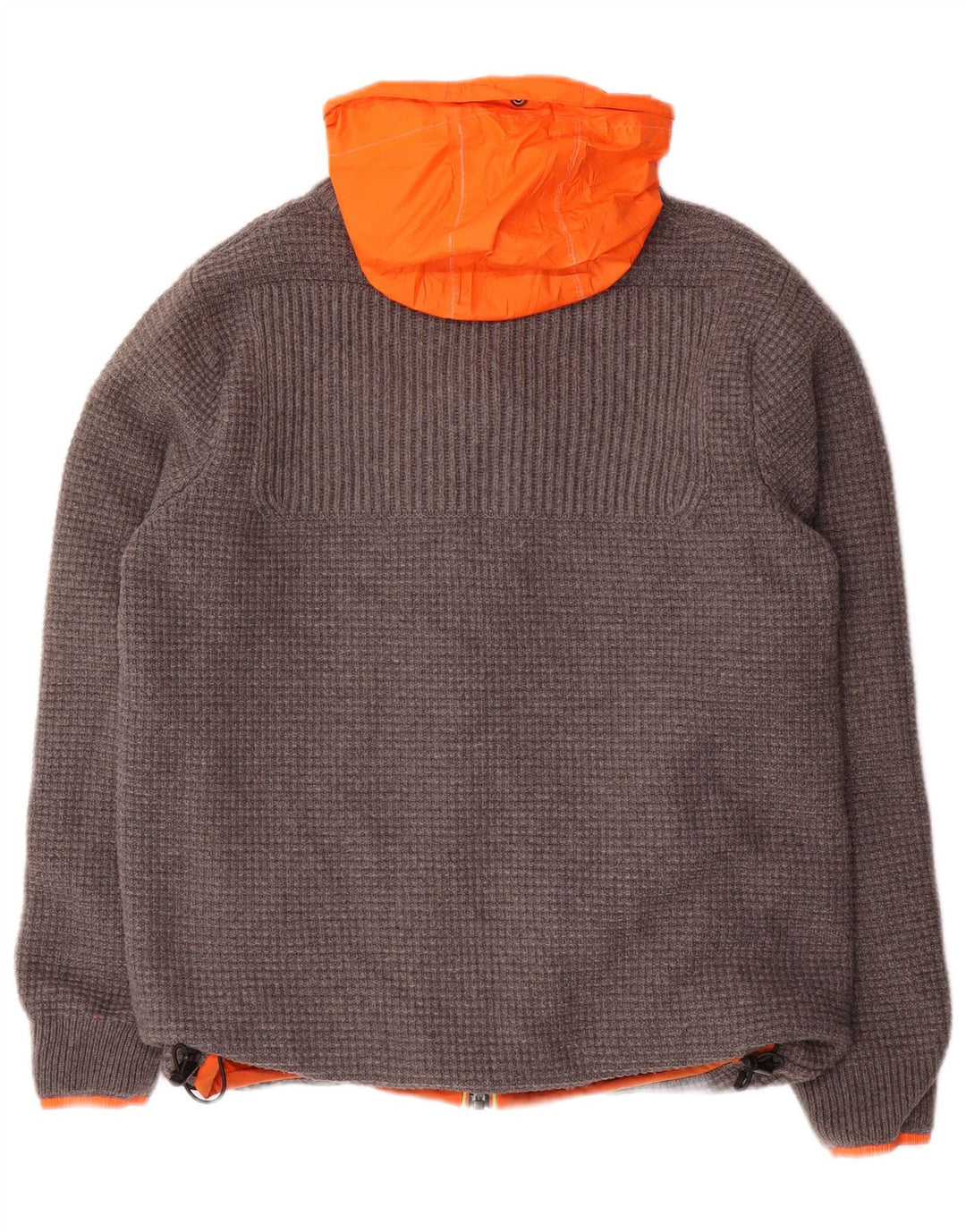 K-WAY Vendbar jakke med hætte til mænd UK 36 Lille grå polyamid