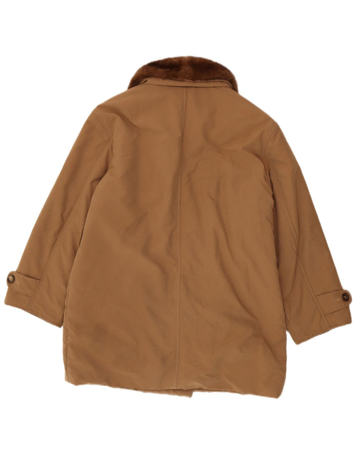 Marella Dame Oversized Dobbeltradet Frakke UK 12 Medium Brun Polyester