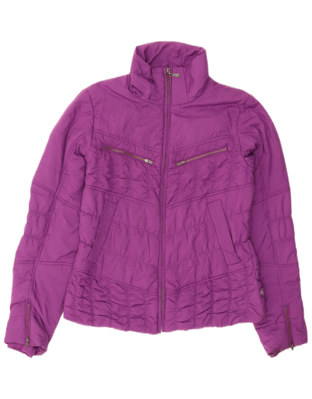 Prana polstret jakke til kvinder UK 16 Stor lilla polyester