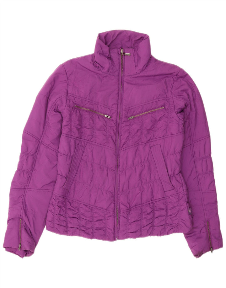 Prana polstret jakke til kvinder UK 16 Stor lilla polyester