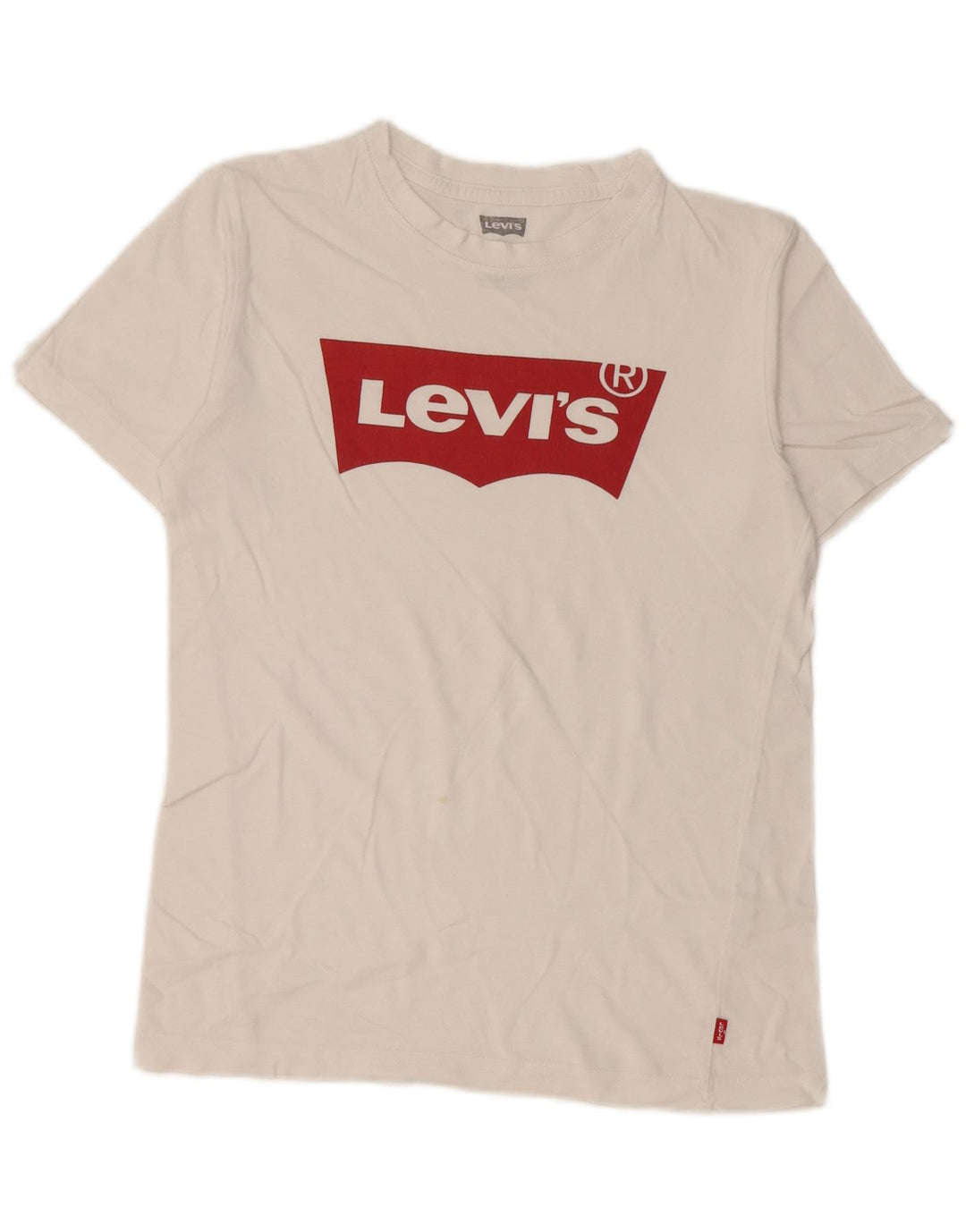 Levi's Boys Grafisk T-Shirt Top 11-12 År Hvid Bomuld