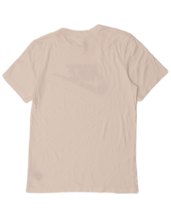 Nike grafisk t-shirt top til mænd, lille hvid bomuld