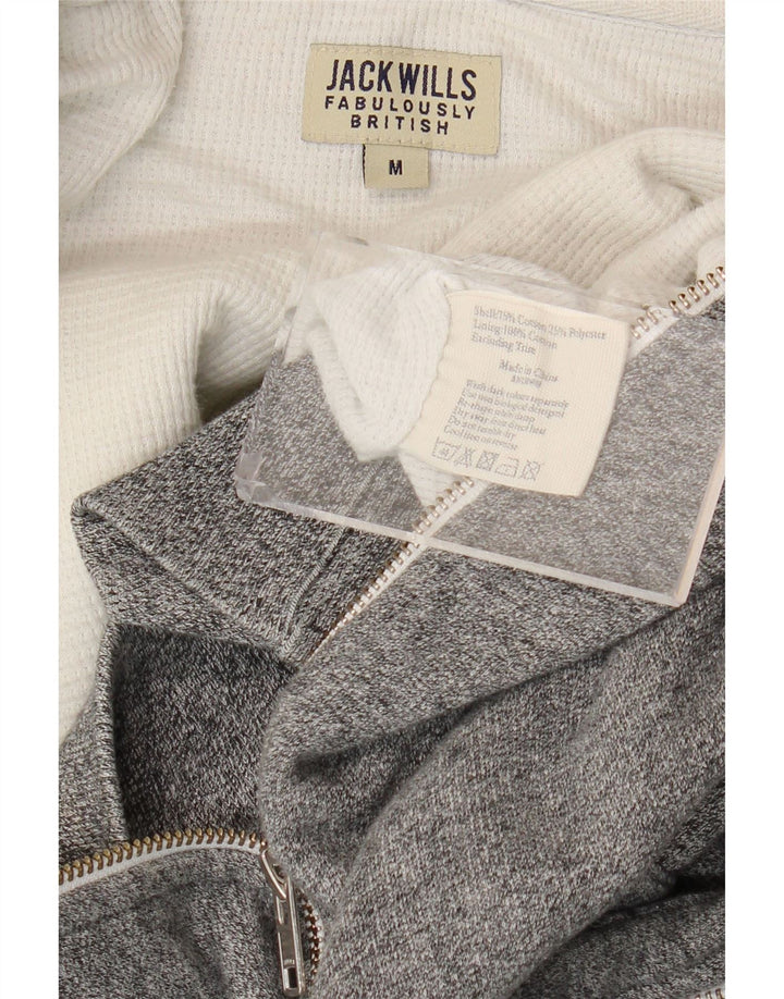 Jack Wills Hættetrøje med lynlås til mænd mellemgrå bomuld