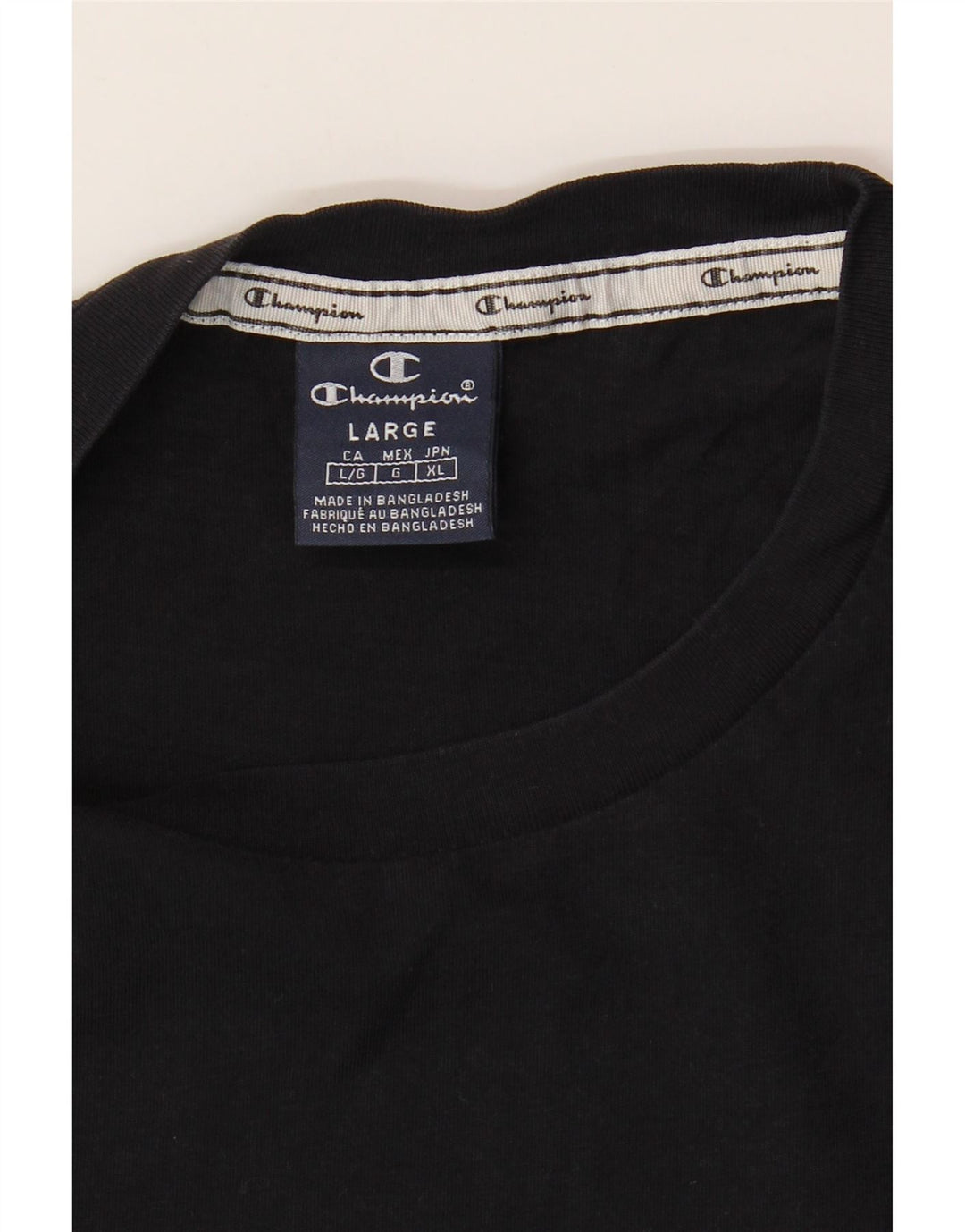 CHAMPION Herre Grafisk T-Shirt Top Stor Sort