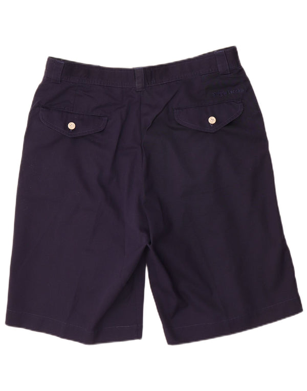 Sergio Tacchini Herre Pegged Chino Shorts IT 50 Large W32 Navy Blue