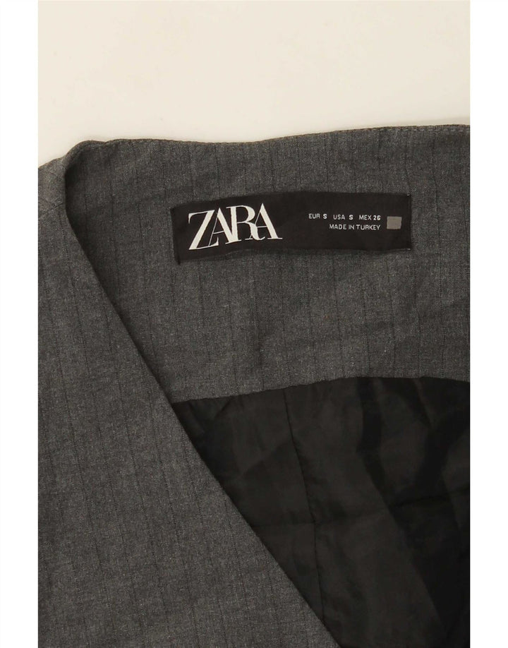 Zara Damevest UK 8 Small Gråstribet