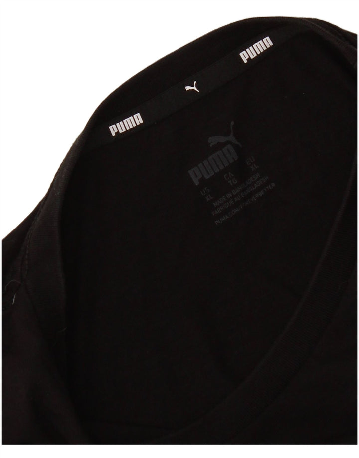 Puma Herre Grafisk T-Shirt Top XL Sort