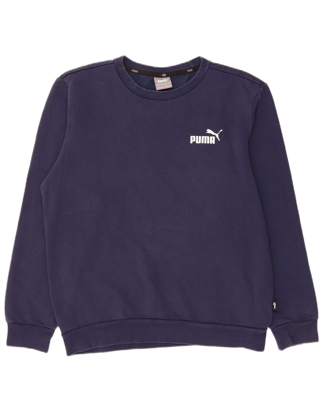 PUMA Sweatshirt til mænd, lille marineblå bomuld