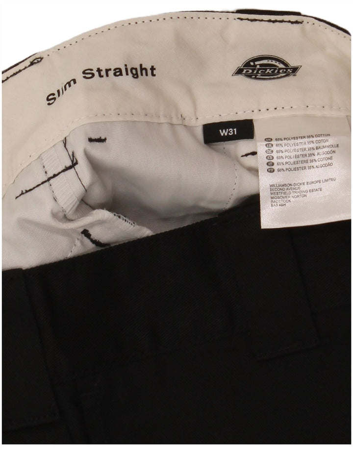 Dickies Herre Straight Slim Fit Chino Shorts W31 Medium Sort Polyester