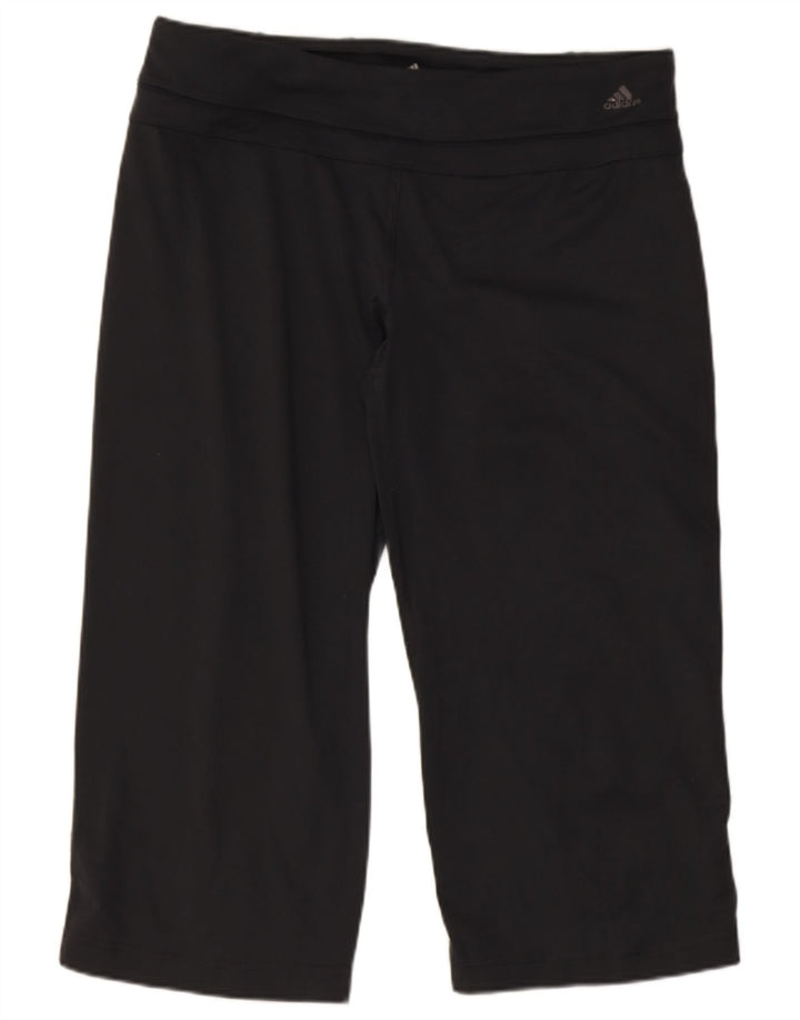 Adidas Womens Climalite Leggings UK 14 Medium Grey Polyester