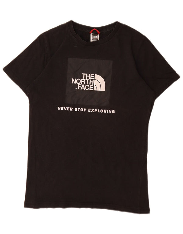 THE NORTH FACE Grafisk T-shirt drenge top 14-15 år XL sort bomuld