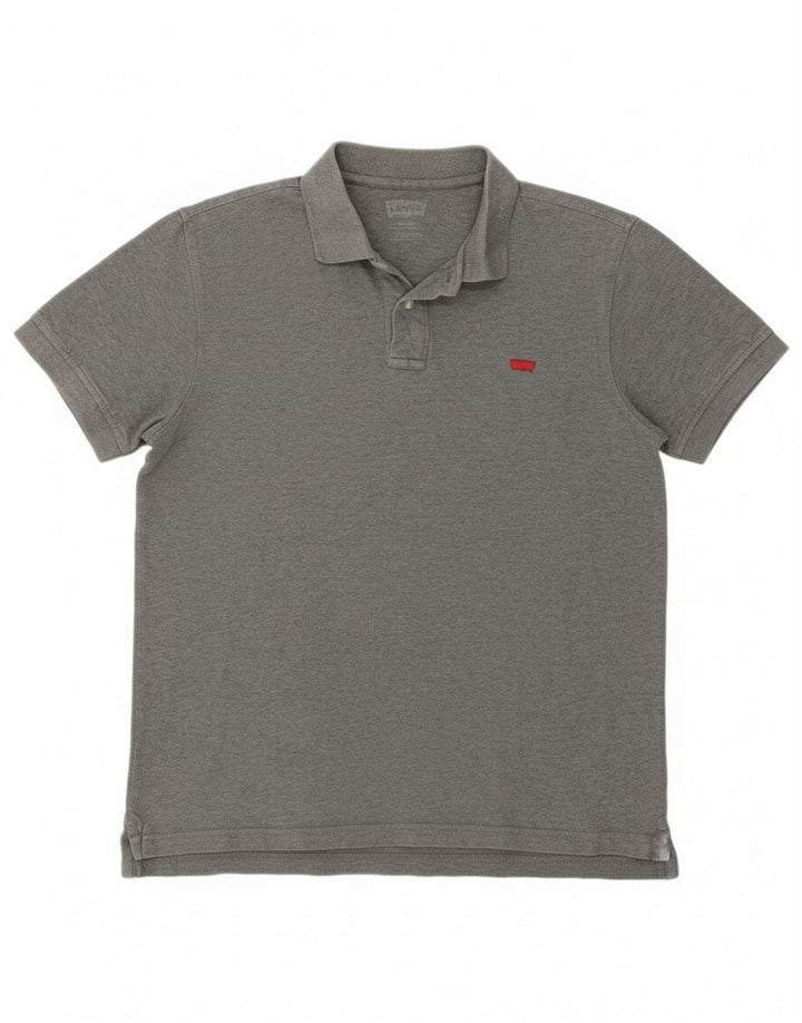 LEVI'S Mens Polo Shirt Medium Grey