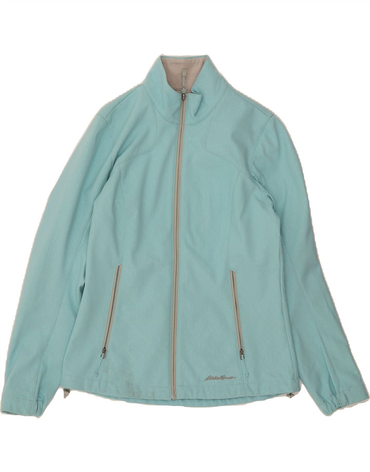 EDDIE BAUER Womens Tracksuit Top Jacket UK 10 Small Blue Polyester Vintage Eddie Bauer and Second-Hand Eddie Bauer from Messina Hembry 