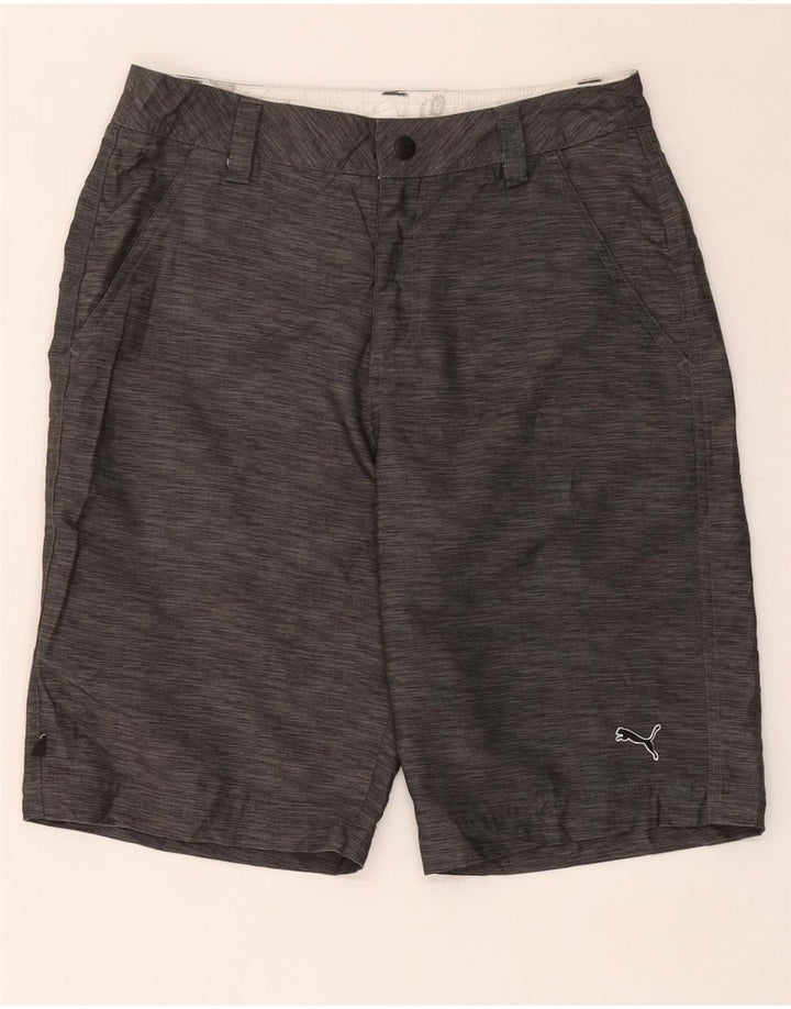 Puma Herre Cargo Shorts W28 Små Grå Flecked Bomuld