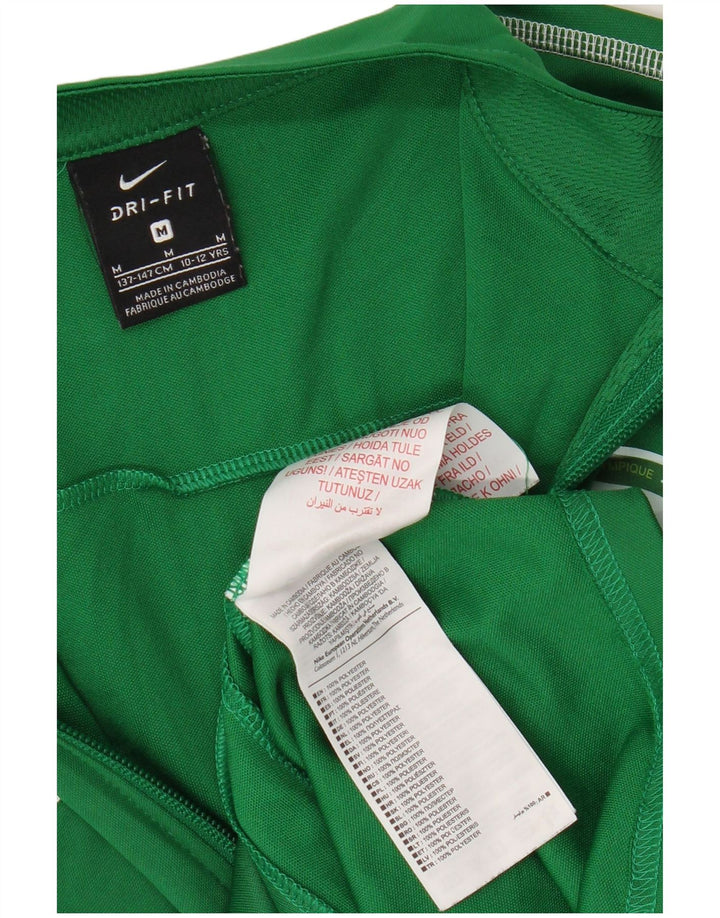 Nike drenge Dri Fit grafisk træningsdragt topjakke 10-11 år mellemgrøn