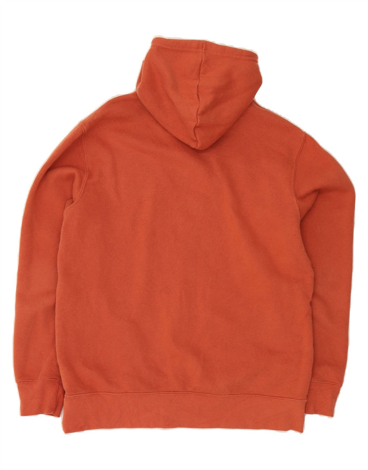 REEBOK Mens Graphic Hoodie Jumper Medium Orange Cotton Vintage Reebok and Second-Hand Reebok from Messina Hembry 