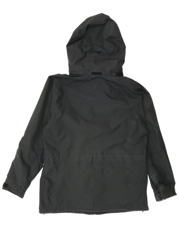 Berghaus Dame Hætte Oversized regnjakke UK 10 Small Black Polyester