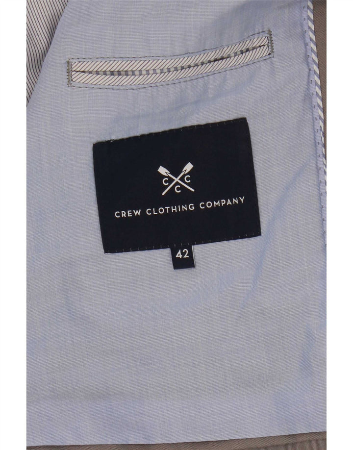 Crew Clothing Herre 2-knaps blazerjakke UK 42 XL Grå Bomuld