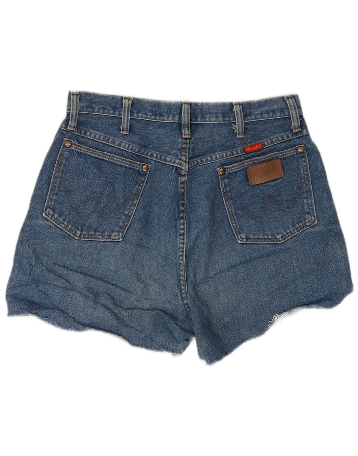Wrangler denimshorts til kvinder W30 mellemblå bomuld