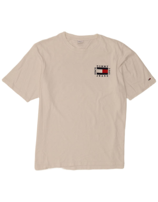 Tommy Hilfiger Herre Grafisk T-Shirt Top 3XL Hvid Bomuld