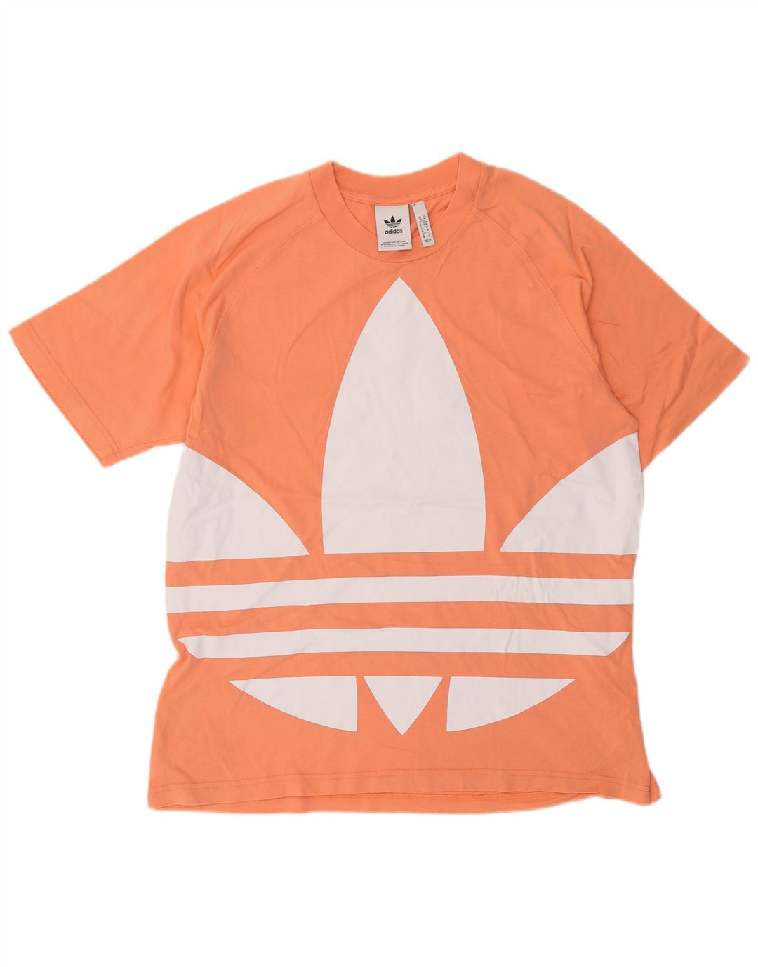 Adidas Grafisk T-shirt til mænd, medium orange bomuld