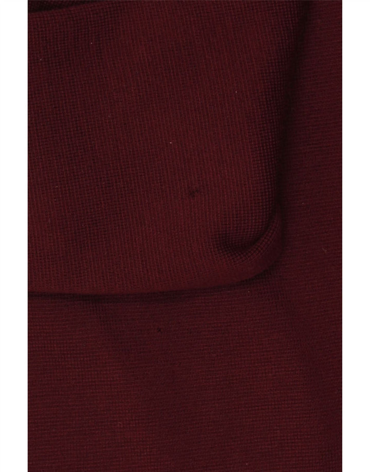 Luisa Spagnoli Dame Cardigan Sweater UK 14 Medium Maroon Wool