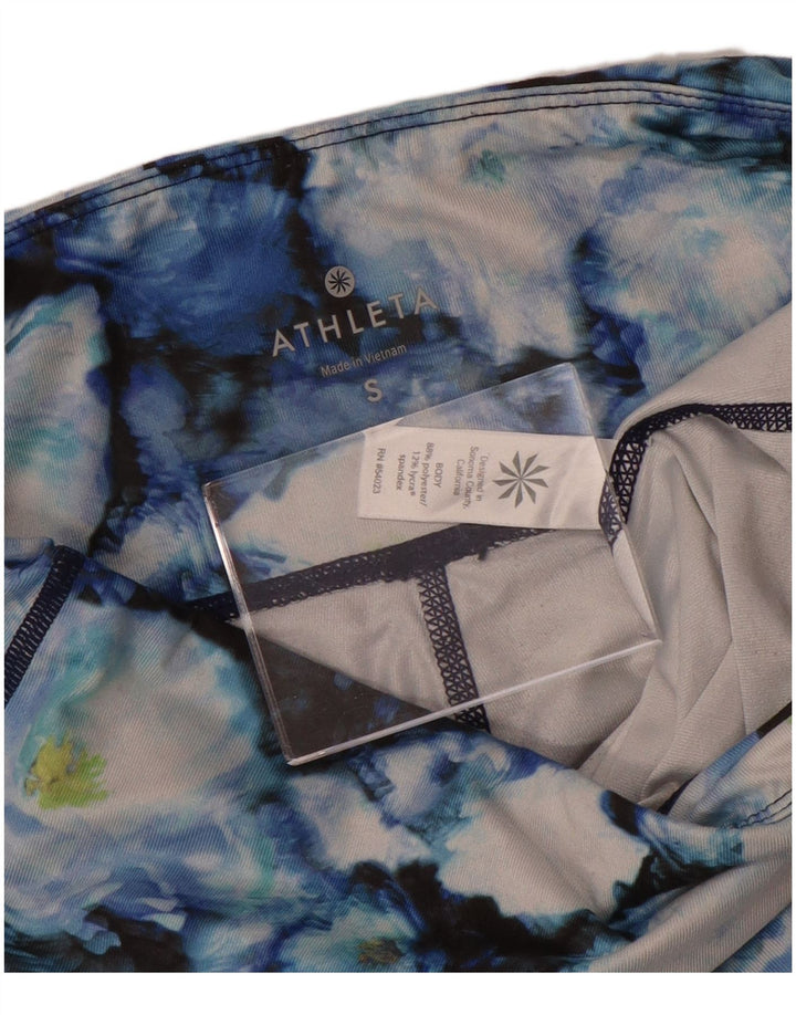Athleta Womens Leggings UK 10 Small Multicolored Floral Polyester