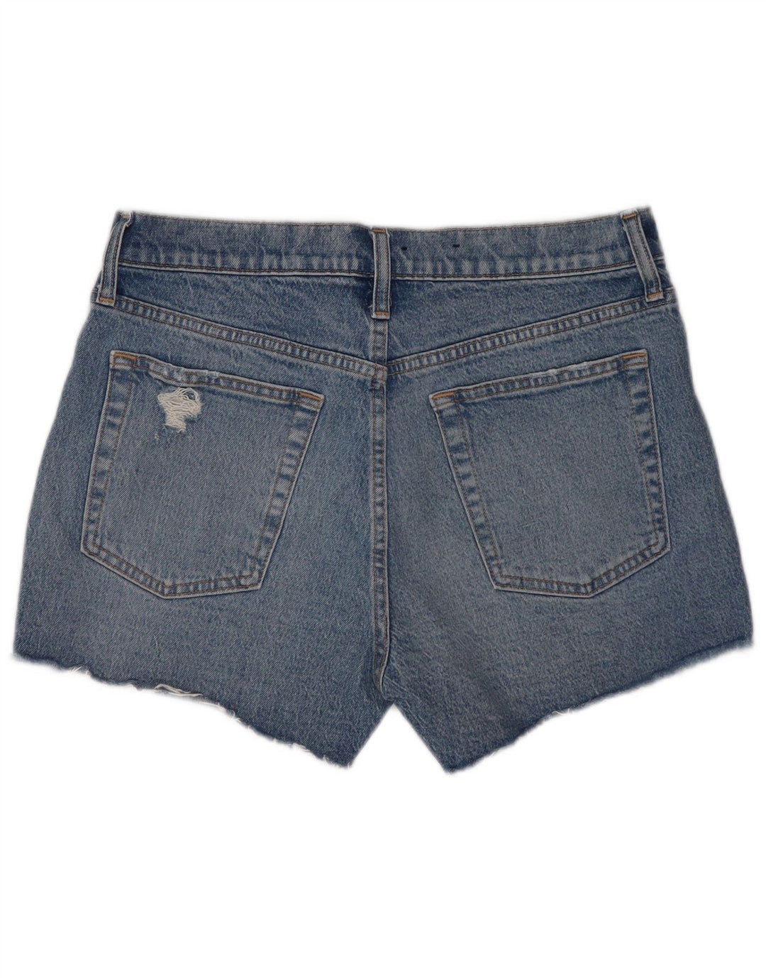 Gap Womens Distressed Denim Shorts W30 Medium Blue Cotton