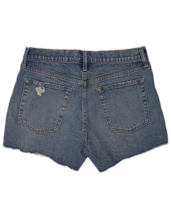 Gap Womens Distressed Denim Shorts W30 Medium Blue Cotton