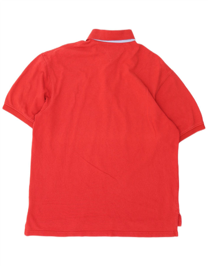 TOMMY HILFIGER Poloshirt til mænd Stor rød bomuld