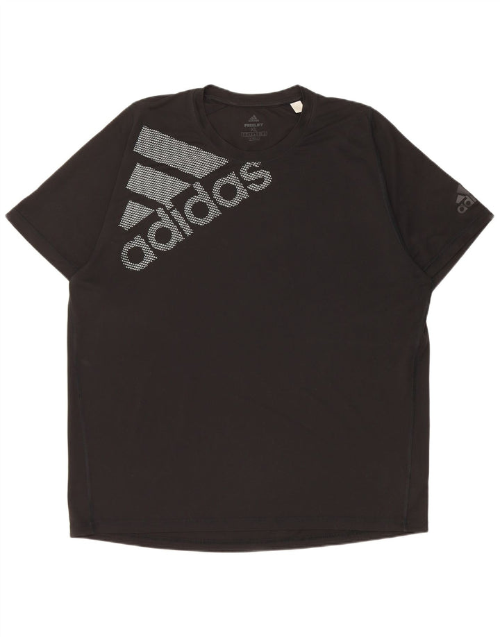 Adidas Herre Climalite Graphic T-Shirt Top XL Sort Polyester