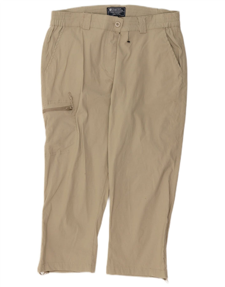 Mountain Warehouse Dame Cargo Capri Bukser UK 12 Medium W30 L19 Beige