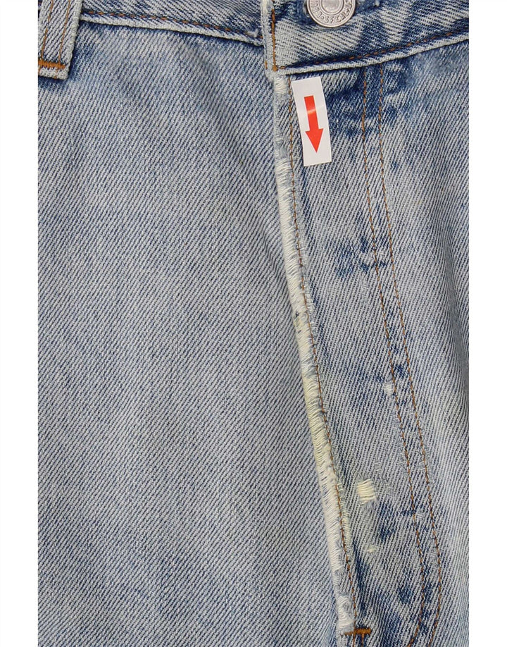 Levi's Herre 501 Distressed Straight Jeans W36 L28 Blå Bomuld