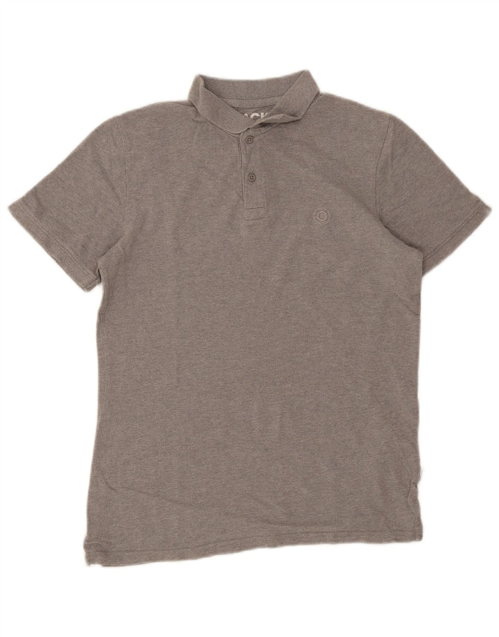 Jack & Jones herre poloskjorte lille grå bomuld
