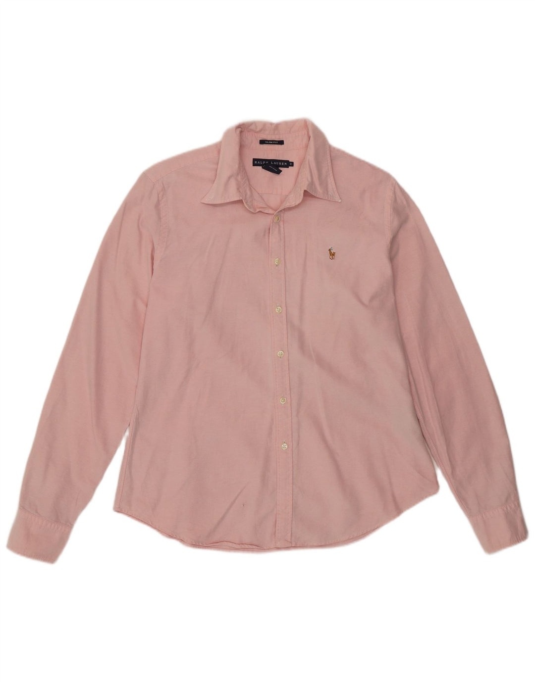 Ralph Lauren Dame Slim Fit Skjorte US 12 Large Pink Bomuld