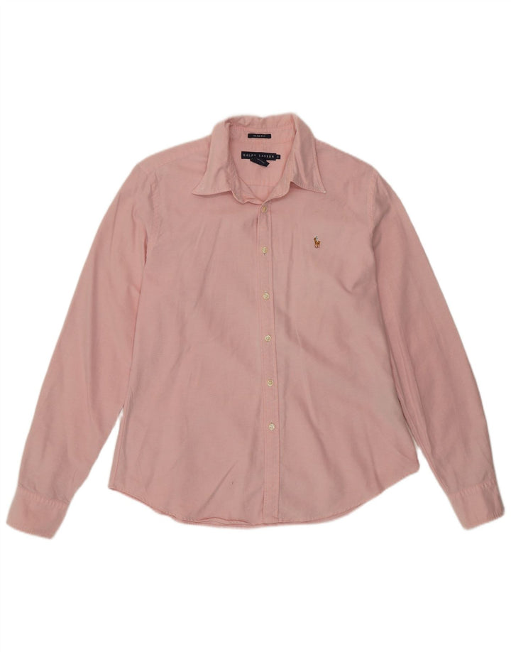 Ralph Lauren Dame Slim Fit Skjorte US 12 Large Pink Bomuld