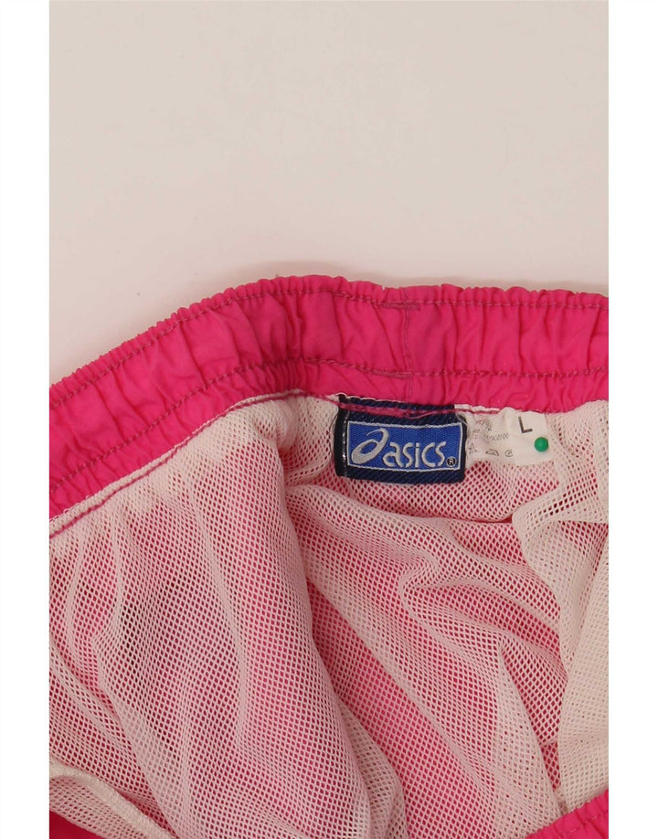 Asics Herre grafiske svømmeshorts Large Pink Colourblock Polyamid
