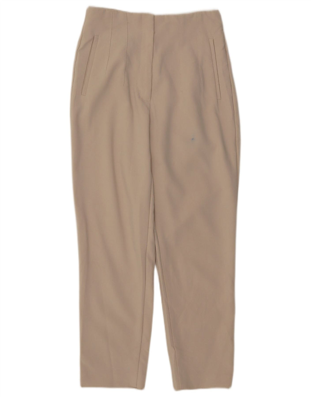 Zara Dame tilspidsede Casual Bukser Medium W28 L26 Beige Polyester