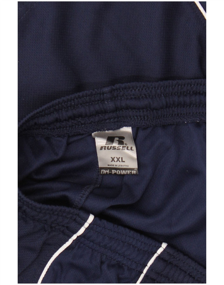 Russell Athletic Herre Sportshorts 2XL Navy Blue Polyester