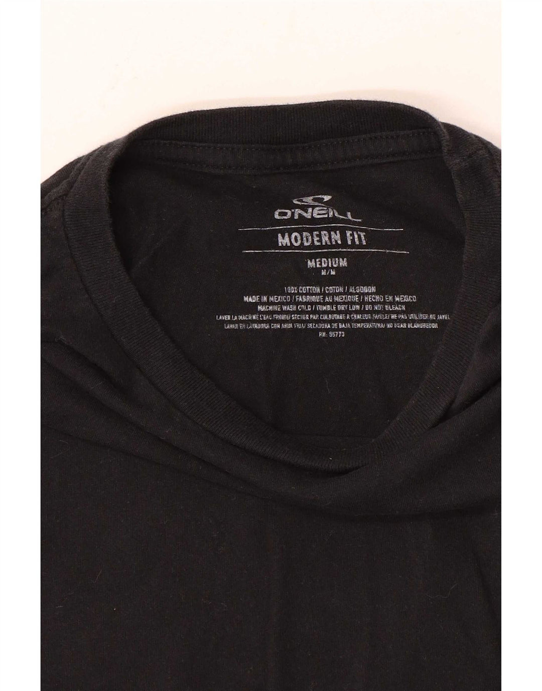 O'Neill Herre Modern Fit Grafisk T-shirt Top Medium Sort Bomuld