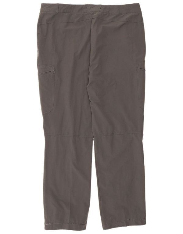 Rohan Womens Straight Cargo Trousers UK 16 Large W36 L29 Grå Polyamid