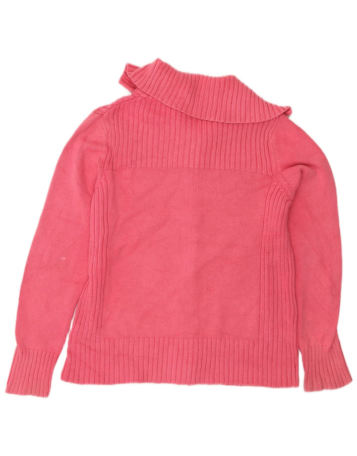Marks & Spencer Dame Cardigan Sweater UK 16 Large Pink Bomuld