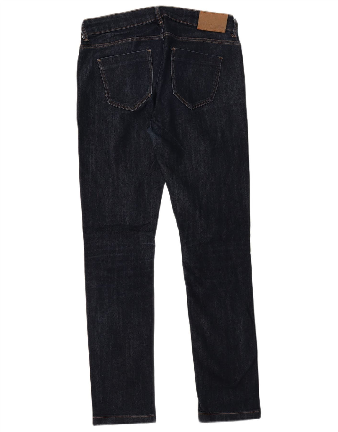 ZARA Dame Mid Rise Skinny Jeans EU 40 Medium W30 L30 Navy Blue