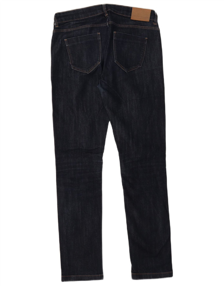 ZARA Dame Mid Rise Skinny Jeans EU 40 Medium W30 L30 Navy Blue
