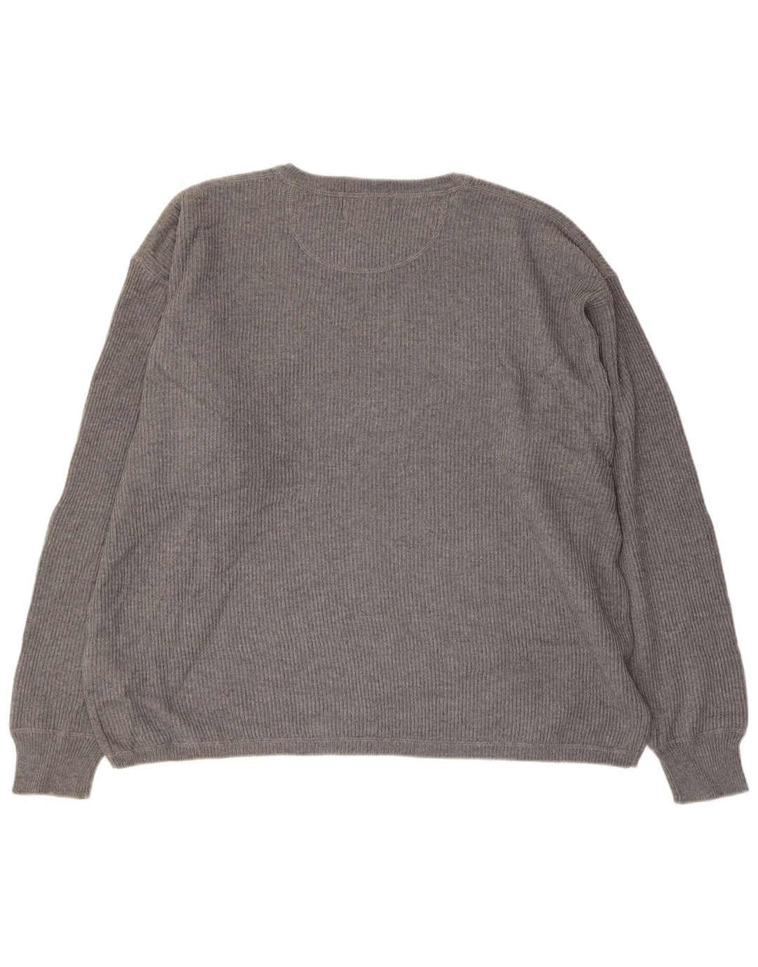 EDDIE BAUER Herre sweater med rund hals XL Grå bomuld